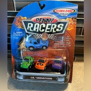 2002 Penny Racers Lil’ Monsters no. 03857 Takara 🆕 Funrise Ultra Fast pull Back